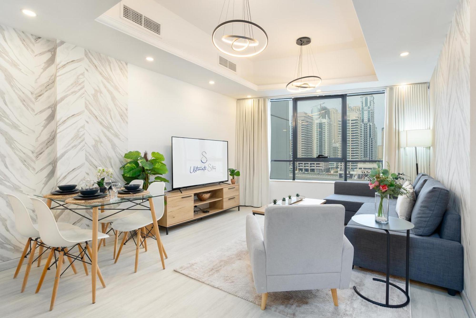 Modern 1Br Apartment In Jlt Next To Metro With City Views Дубай Екстер'єр фото