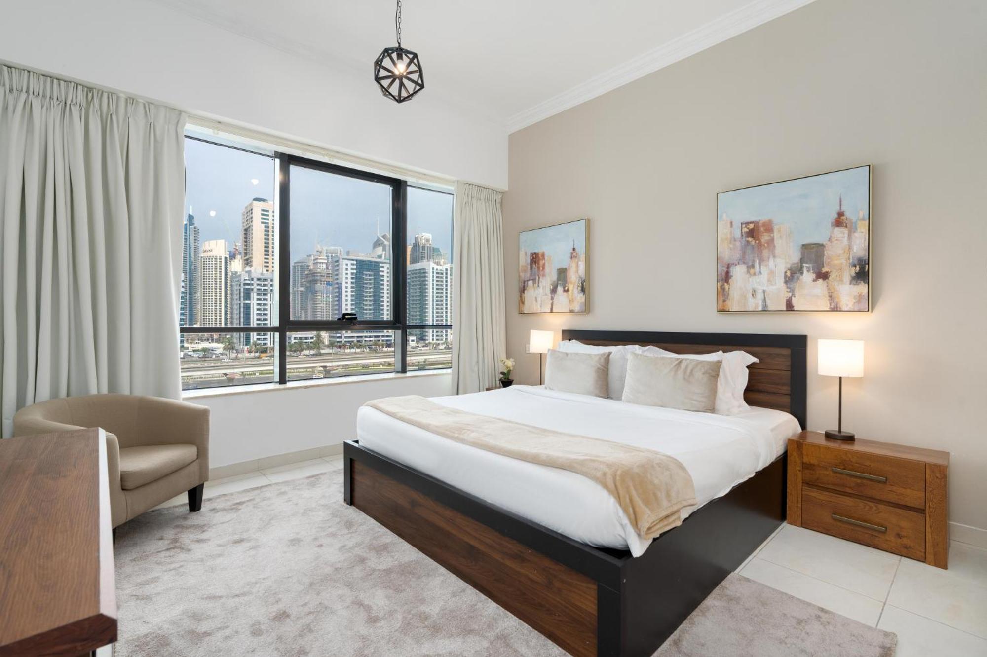 Modern 1Br Apartment In Jlt Next To Metro With City Views Дубай Екстер'єр фото